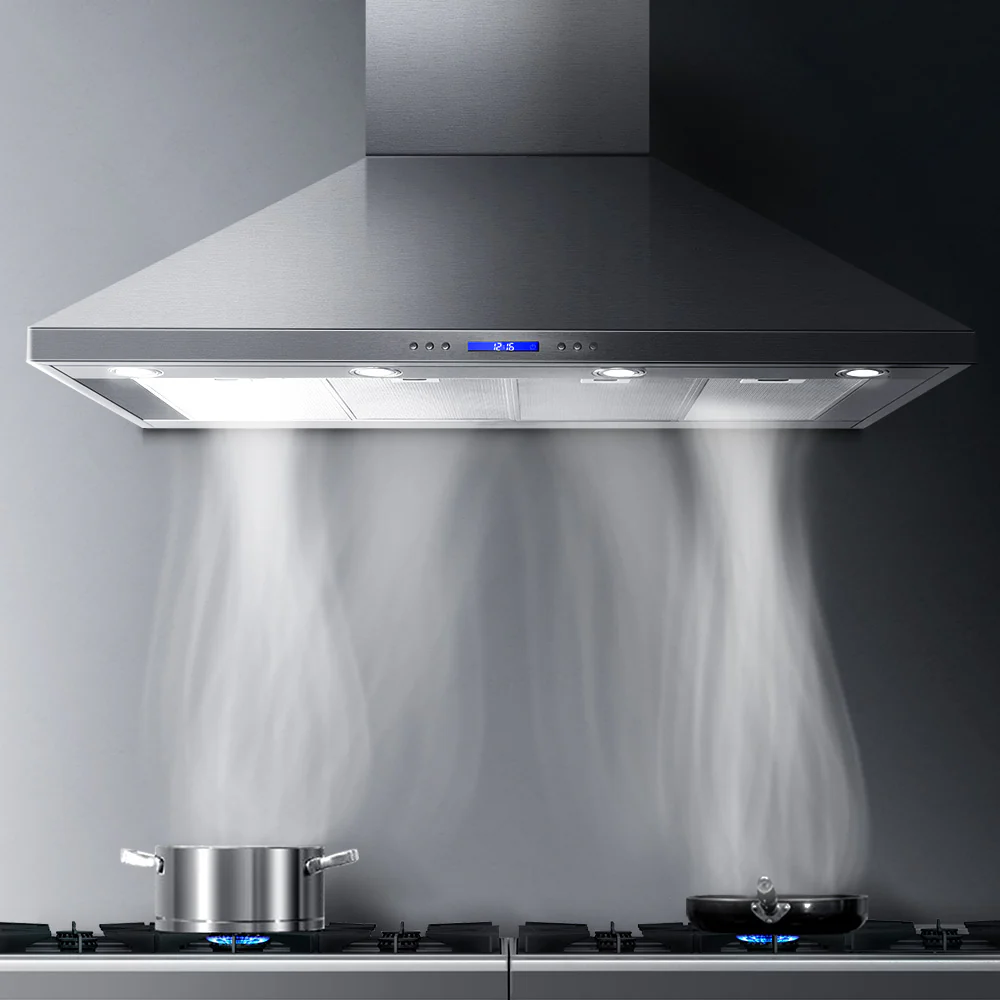 Devanti 1500mm Range Hood 150cm BBQ Commercial Rangehood - Nurns