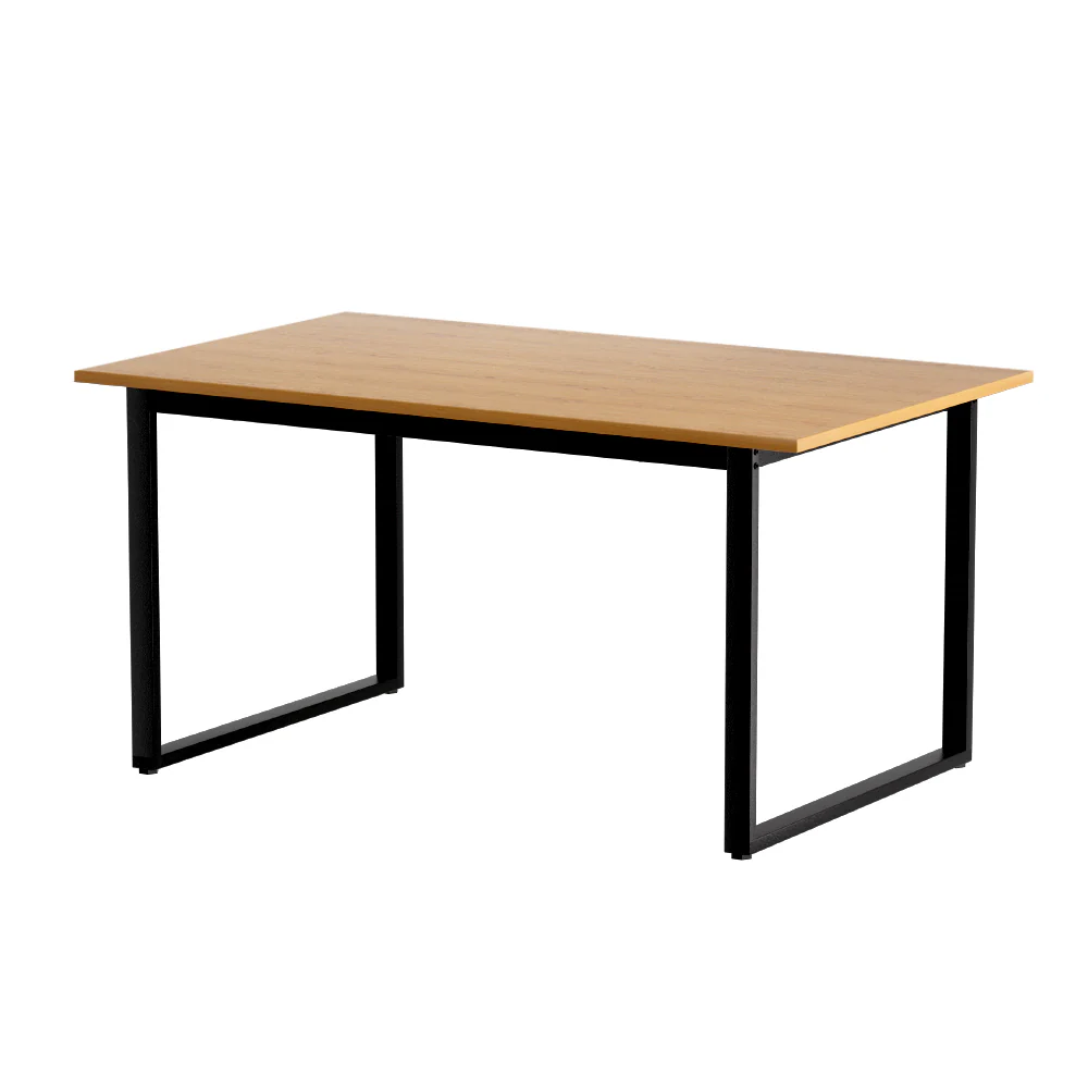 Dining Table 6 Seater Kitchen Cafe Rectangular Wooden Table 150CM - Nurns