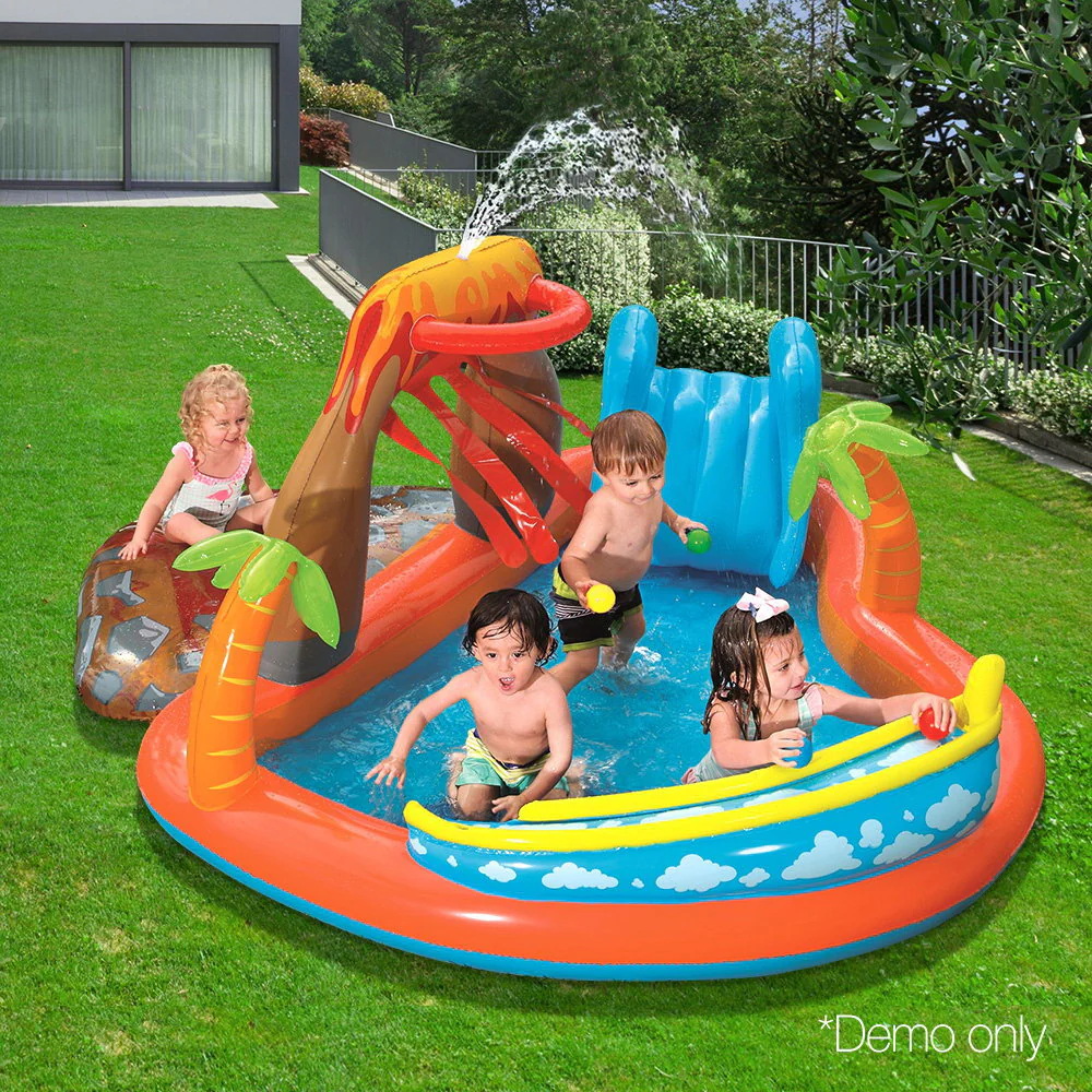 Bestway Kids Pool 265x265x104cm Inflatable Above Ground Swimming Play Pools 208L - Nurns