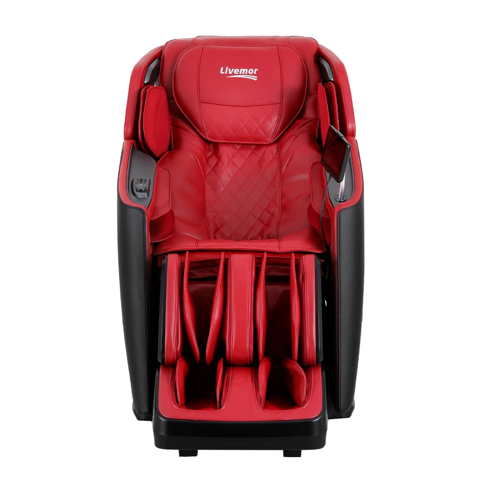 Baldur 4D Massage Chair Electric Recliner Home Massager - Red - Nurns