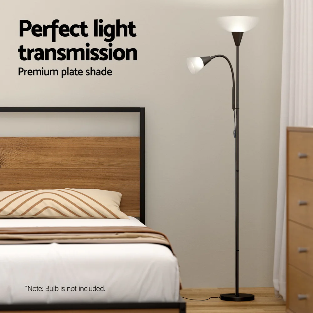 Floor Lamp Mother and Child Modern Home Living Room Office Reading - Black - Nurns