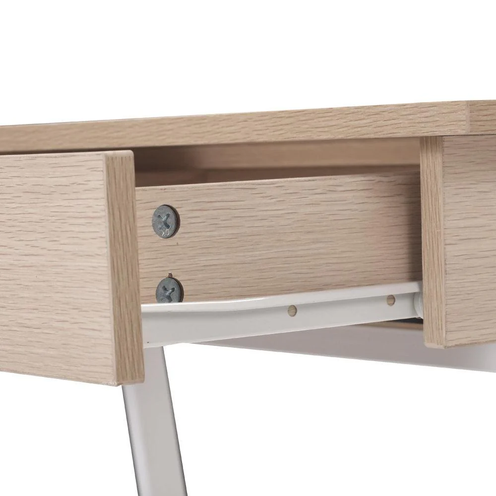 Artiss Computer Desk Drawer Cabinet Oak 100cm - Nurns