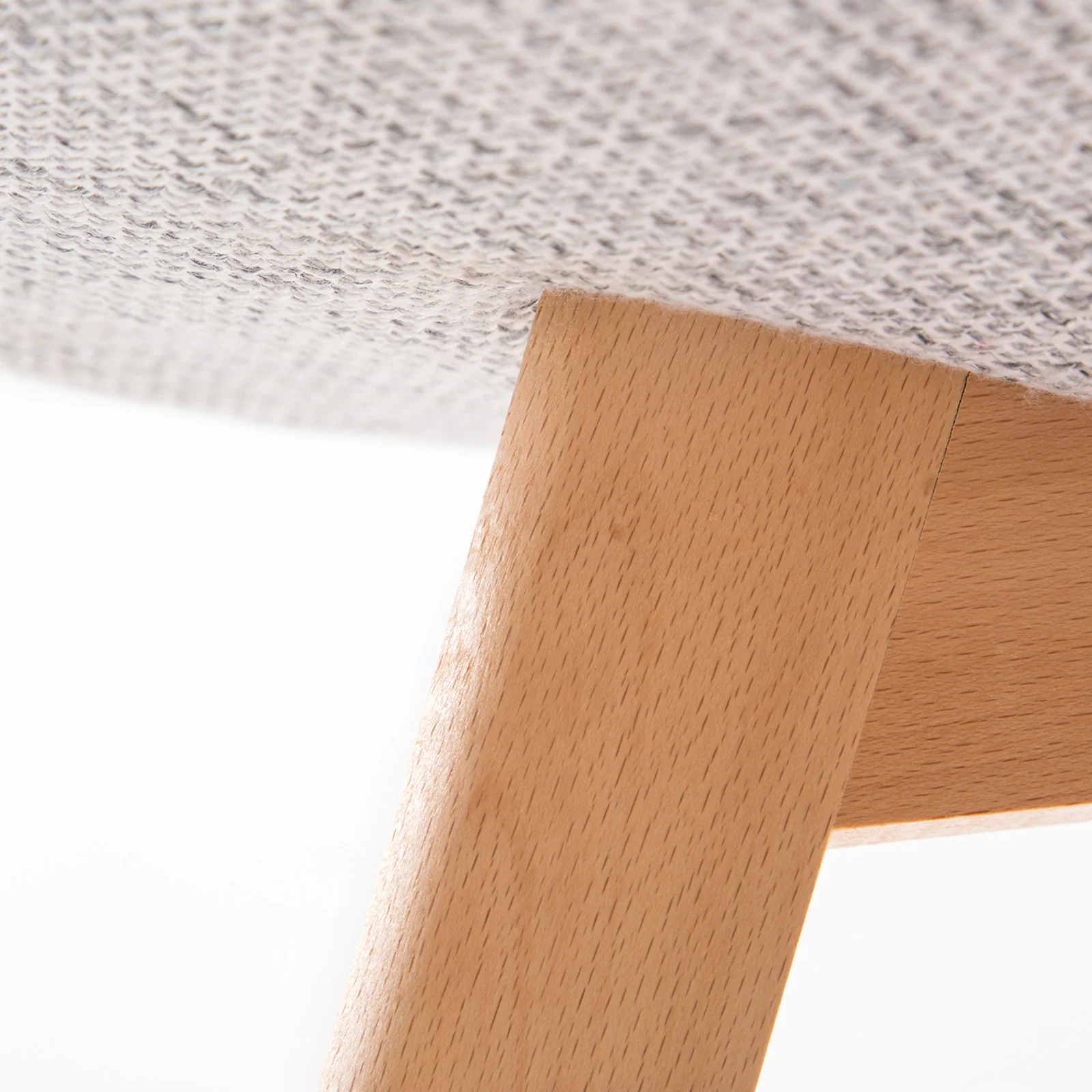 Fleur Set of 2 Retro Dining Cafe Chair Padded Seat - Grey - Nurns