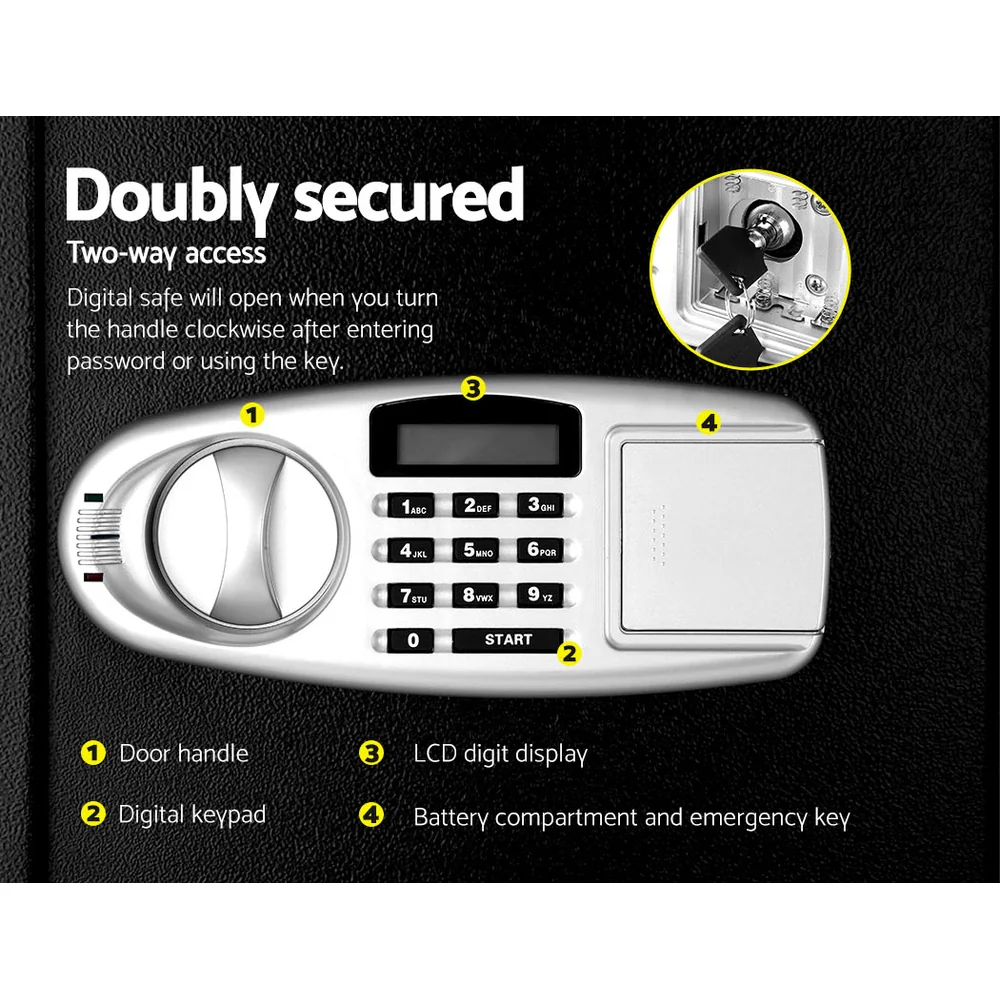 Security Safe Box Double Door - Nurns