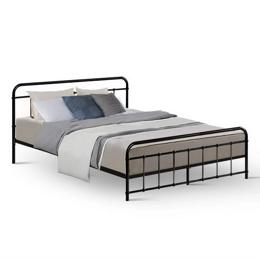 Jupiter Bed & Mattress Package - Black Queen - Nurns