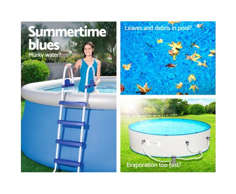 Factory Buys Pool Cover Fits 3.66m/12ft Round Swimming Pool PVC Blanket 3.7m - Nurns