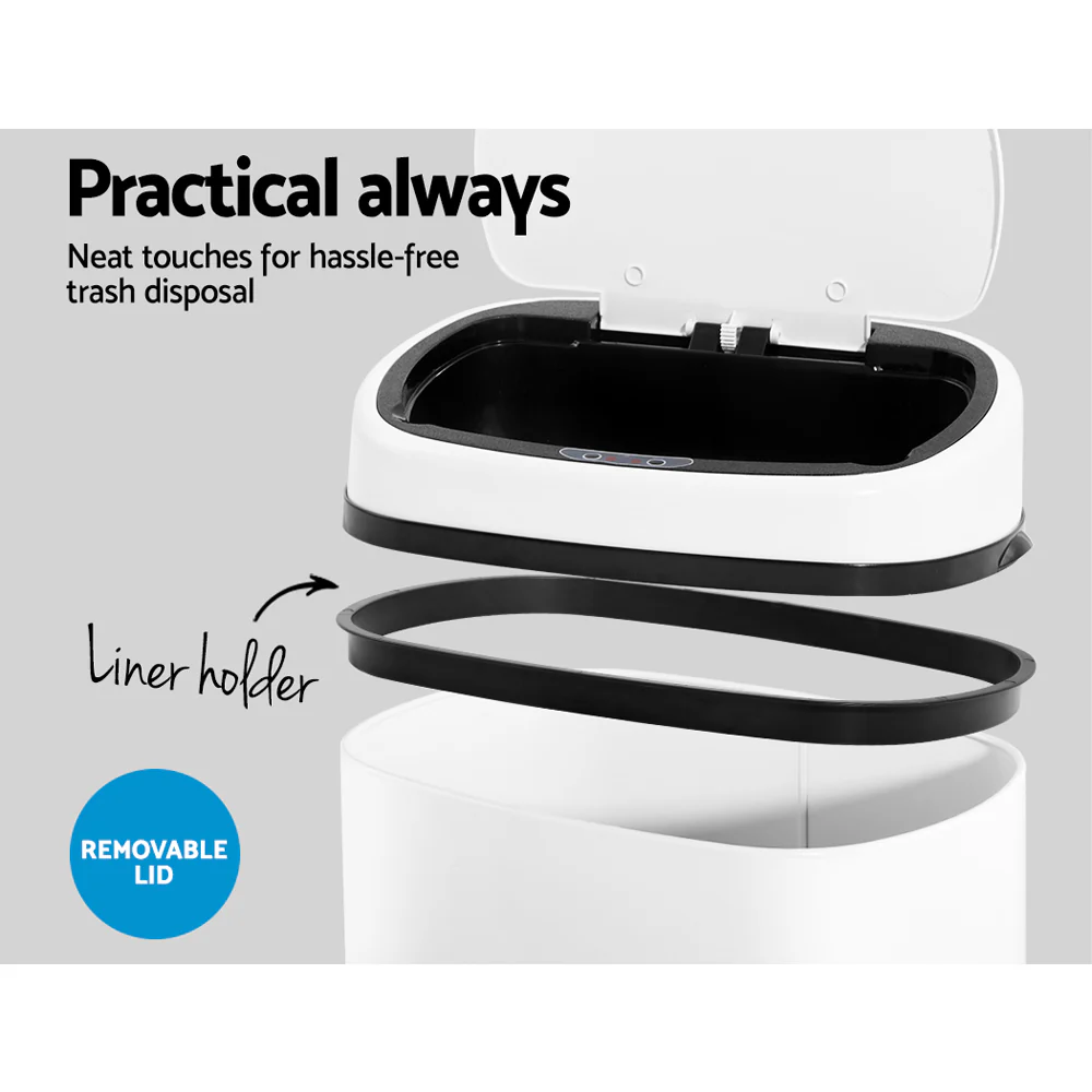 68L Sensor Bin White - Nurns