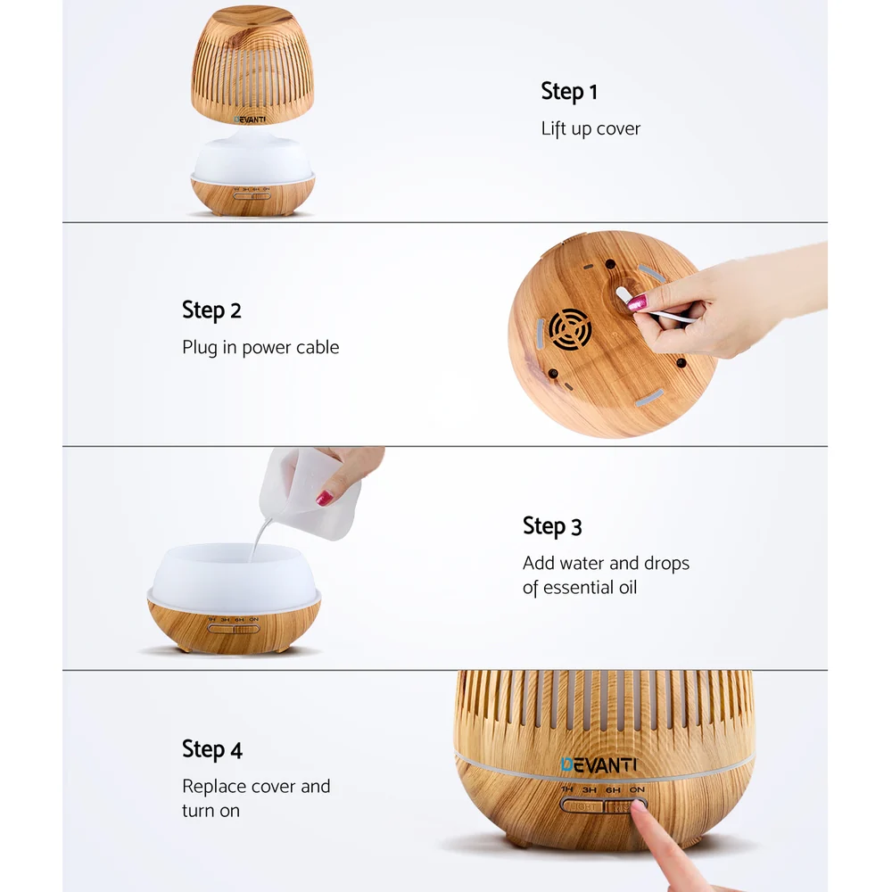 Aroma Diffuser Aromatherapy Humidifier 400ml - Nurns