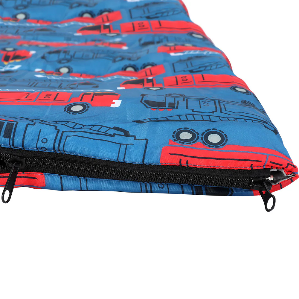 Sleeping Bag Kids Single Bags 180cm Thermal Camping Hiking - Blue - Nurns