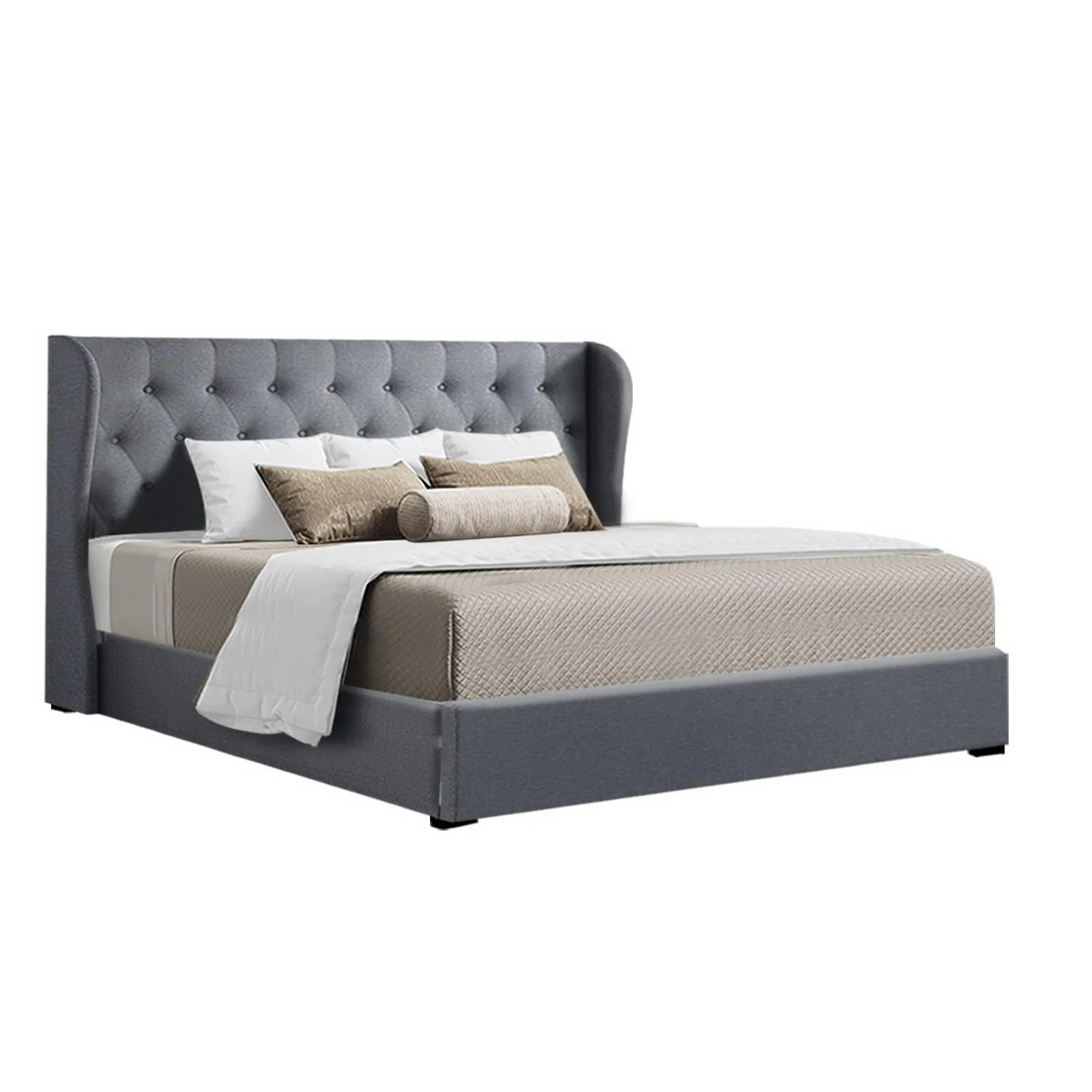 Onyx Bed & Mattress Package - Grey King - Nurns