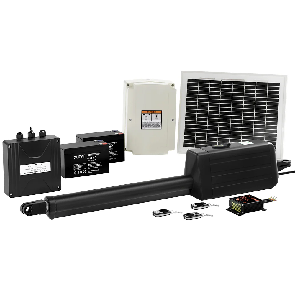 Single Swing Gate Opener 10W Solar Power Automatic Electric 300kg 5m - Nurns