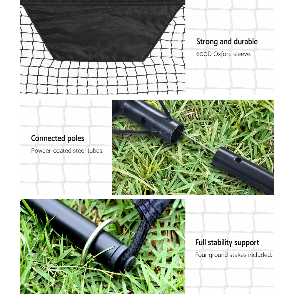 Everfit 2.1m Football Soccer Net Portable Goal Net Rebounder Sports Training - Nurns