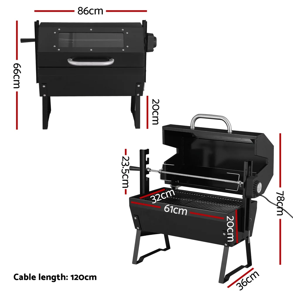 BBQ Grill Charcoal Electric Smoker Roaster - Nurns