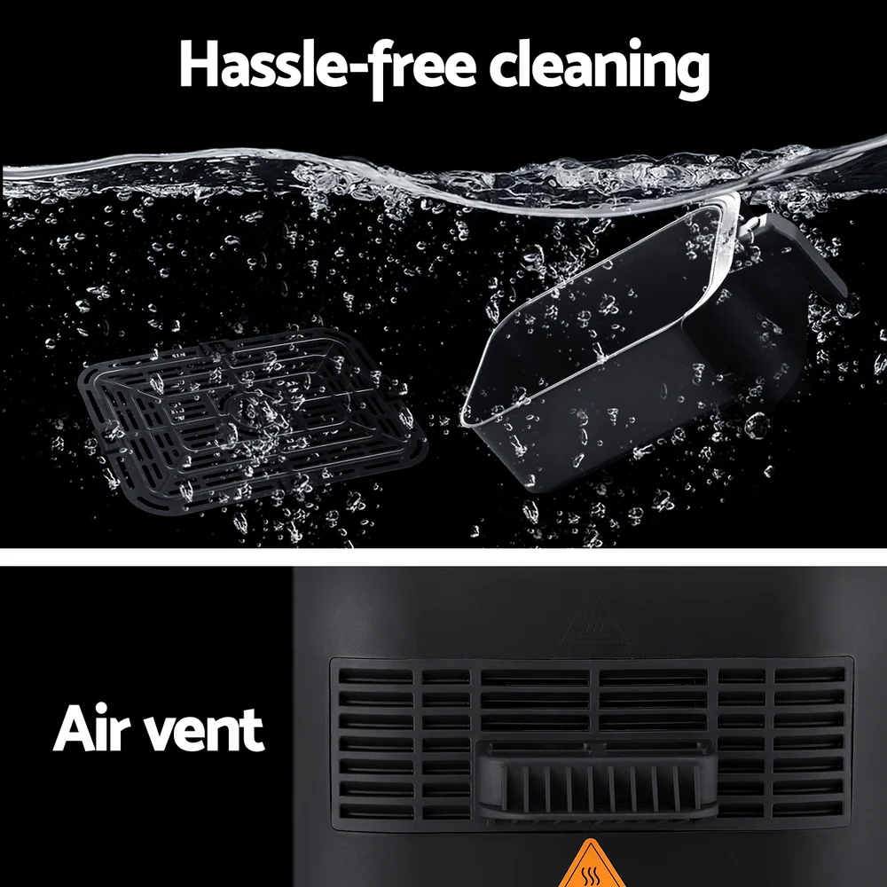 Devanti Air Fryer 8L LCD Fryers - Nurns