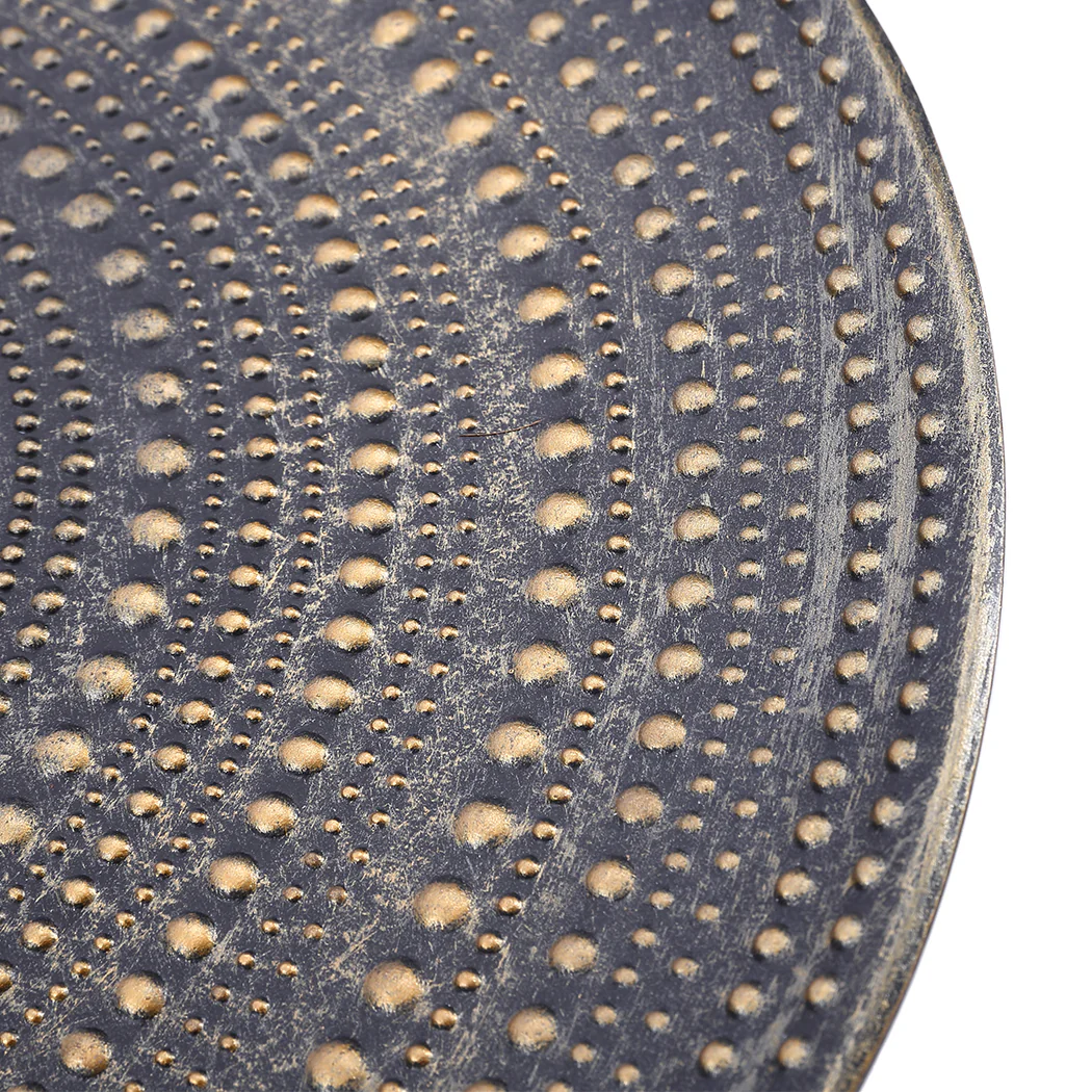 Icarus Side End Table Antique Storage Modern Furniture - Black - Nurns