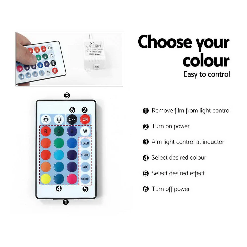 Denby 189cm RGB LED TV Stand Cabinet Entertainment Unit Gloss Furniture Drawers Tempered Glass Shelf - Black - Nurns