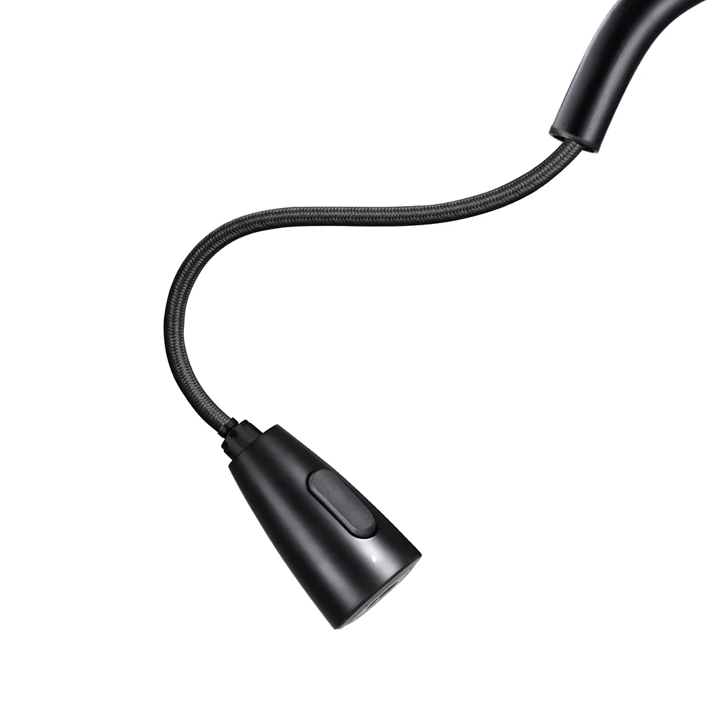 Kitchen Faucet Extender Tap Pull Out Brass Mixer Taps Sink Vanity Swivel Wels Black - Nurns