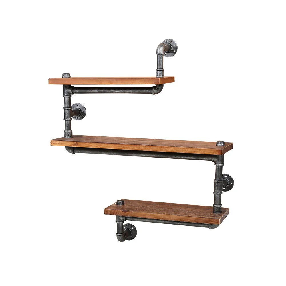 Artiss Floating DIY Pipe Shelf 3 Tiers - Iona - Nurns