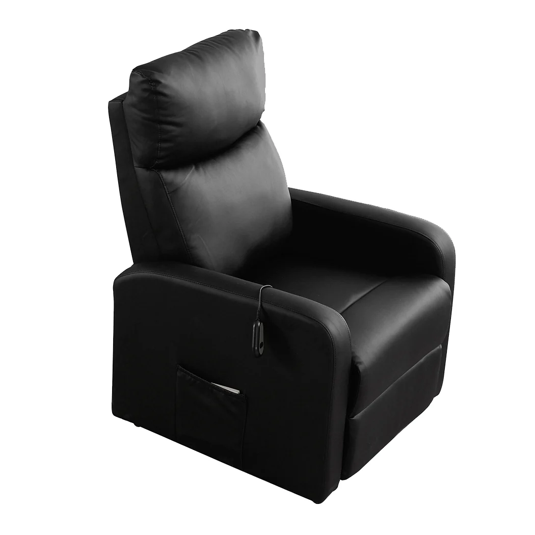 Triton Massage Chair Recliner Chair Electric Lift Armchair Heated Lounge - Black - Nurns