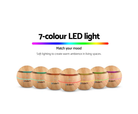 Aroma Diffuser Aromatherapy Light Wood 130ml - Nurns