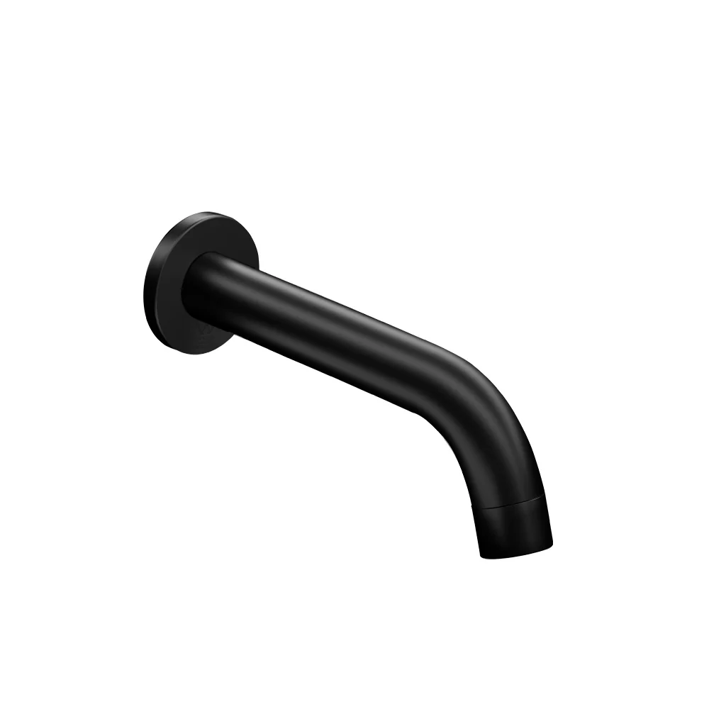 Bathroom Mixer Spout Wall Bath Tap Round Shower Bathtub Black - Nurns