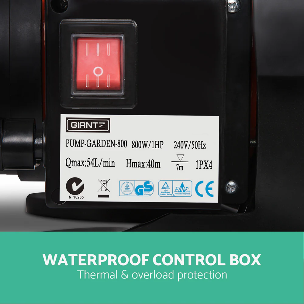 800w Stainless Steel Garden Water Pump - Nurns