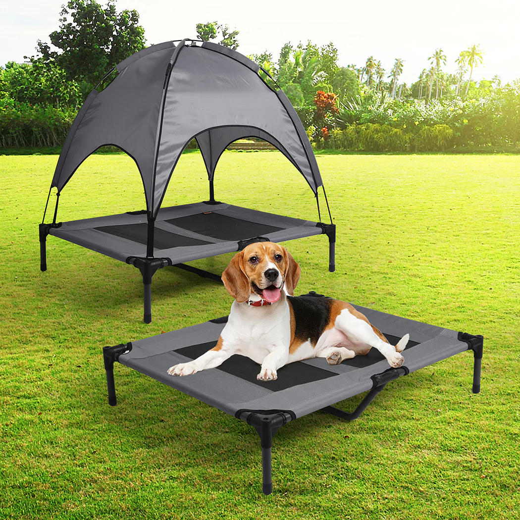 LARGE Dog Beds Pet Trampoline Elevated - Grey - Nurns