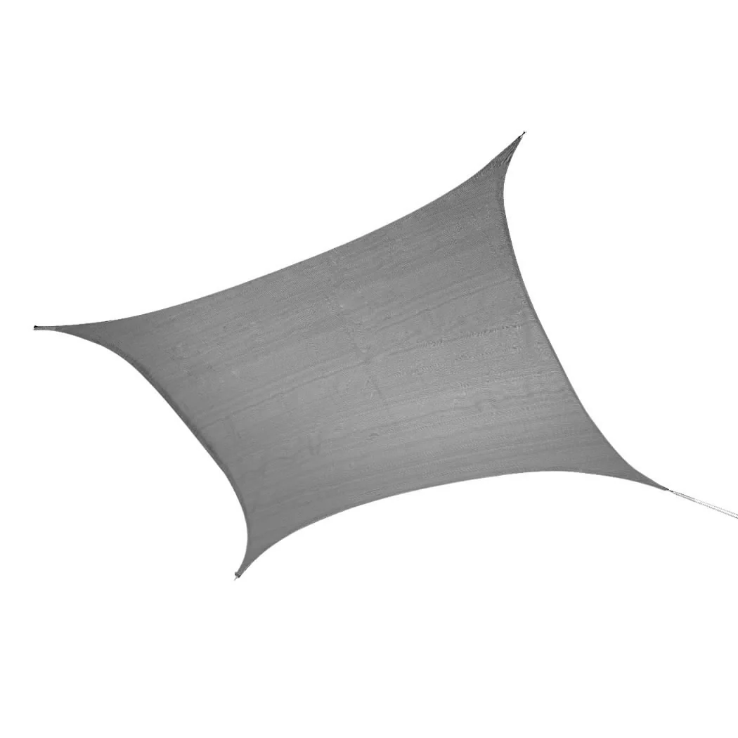 Mountview Sun Shade Sail Cloth Canopy Grey - Nurns
