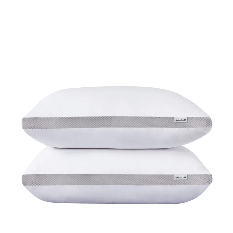 Set of 2 Bamboo Cooling Twin Pack Plush Down-Like Pillows - White - Nurns