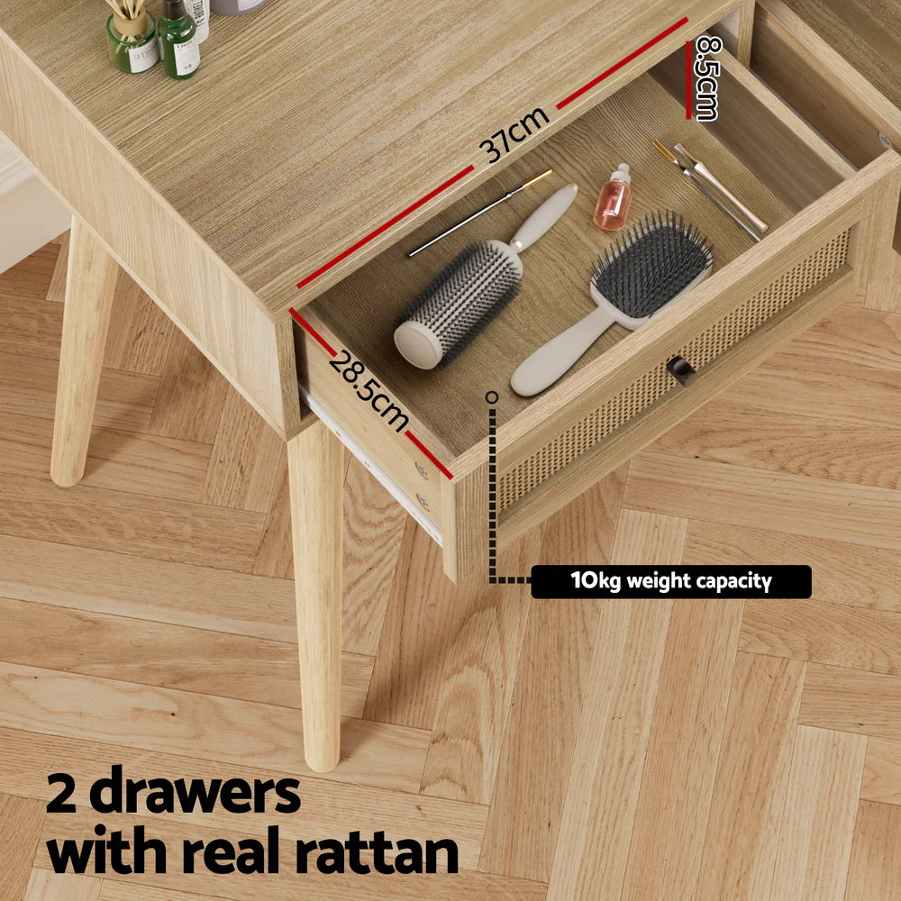 Dressing Table Set - Rattan - Nurns