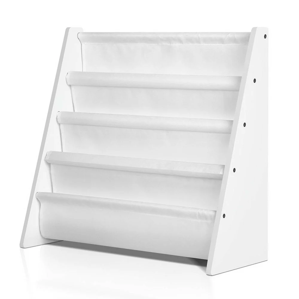 Kids Bookshelf Shelf Children Bookcase Magazine Rack Organiser Display - Nurns