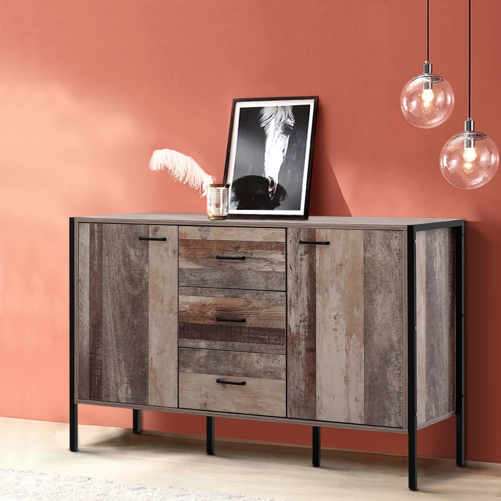 Stellan Wooden Buffet Sideboard - Wood - Nurns