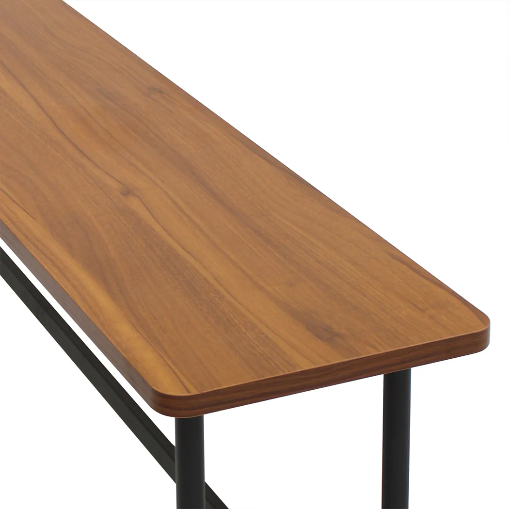 Aileen 140cm Dining Chairs Bench Chair 2-3 Seater - Brown - Nurns