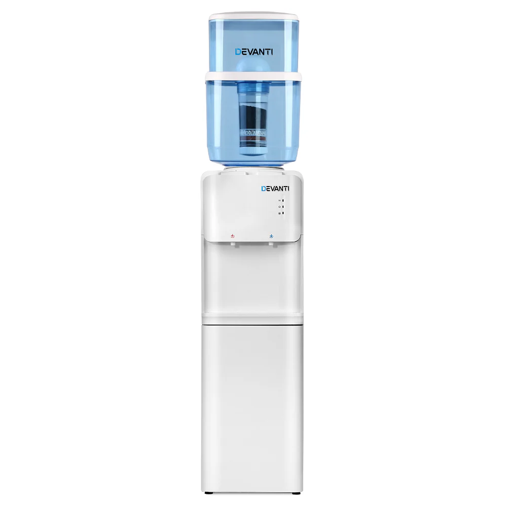 Devanti Water Cooler Dispenser Stand 22L Bottle White - Nurns