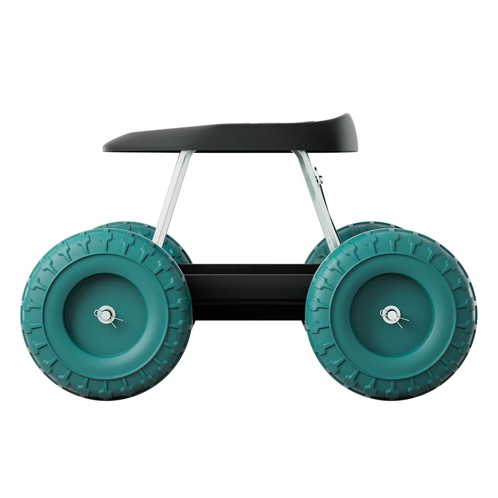 Garden Cart Rolling Stool with Wheels Gardening Helper Seat Farm Yard - Nurns