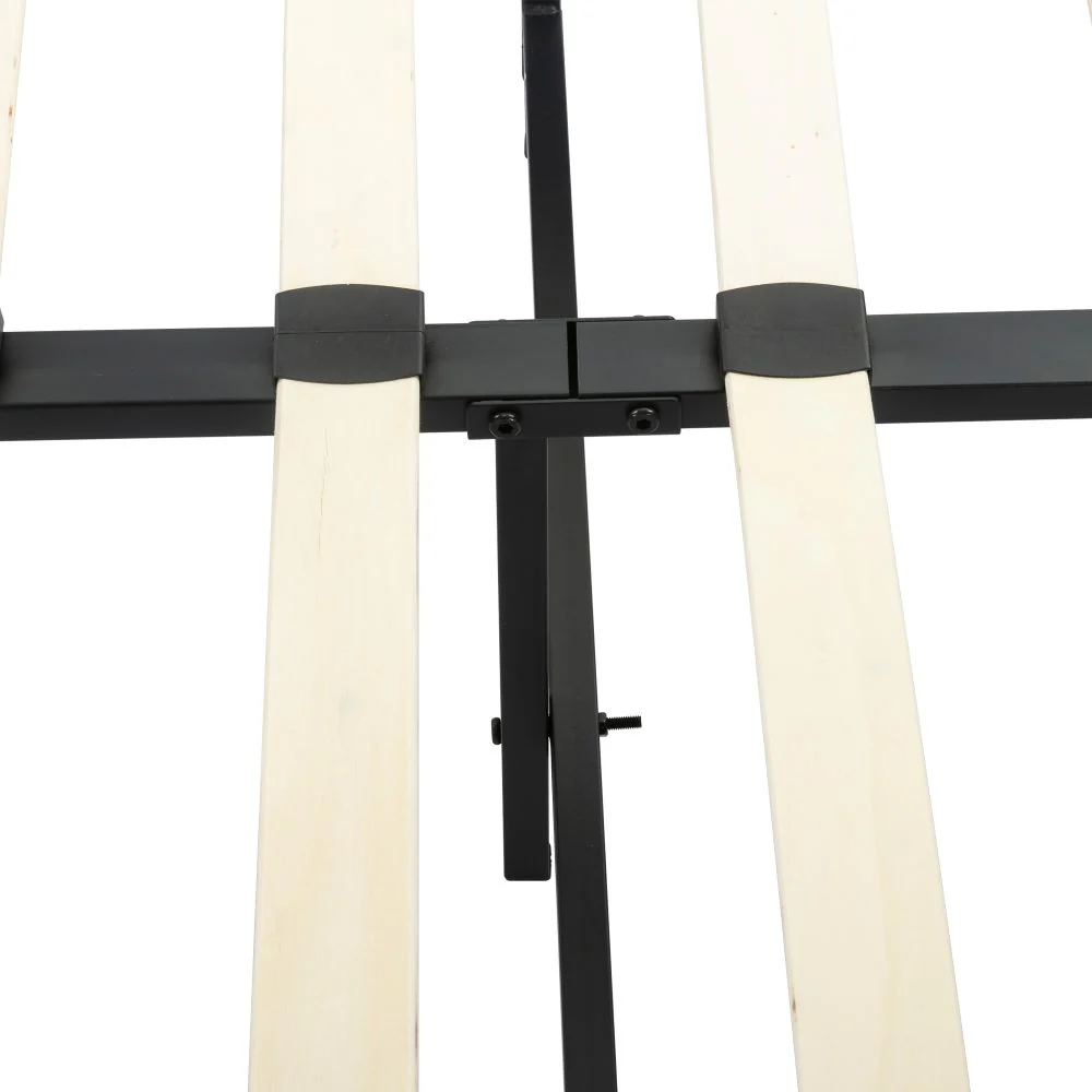 Maya Bedframe with Wooden Slats - Light Grey Single - Nurns