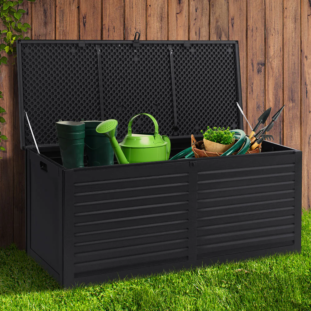 Outdoor Storage Box Container Indoor Garden Toy Tool Sheds Chest 490L - Nurns