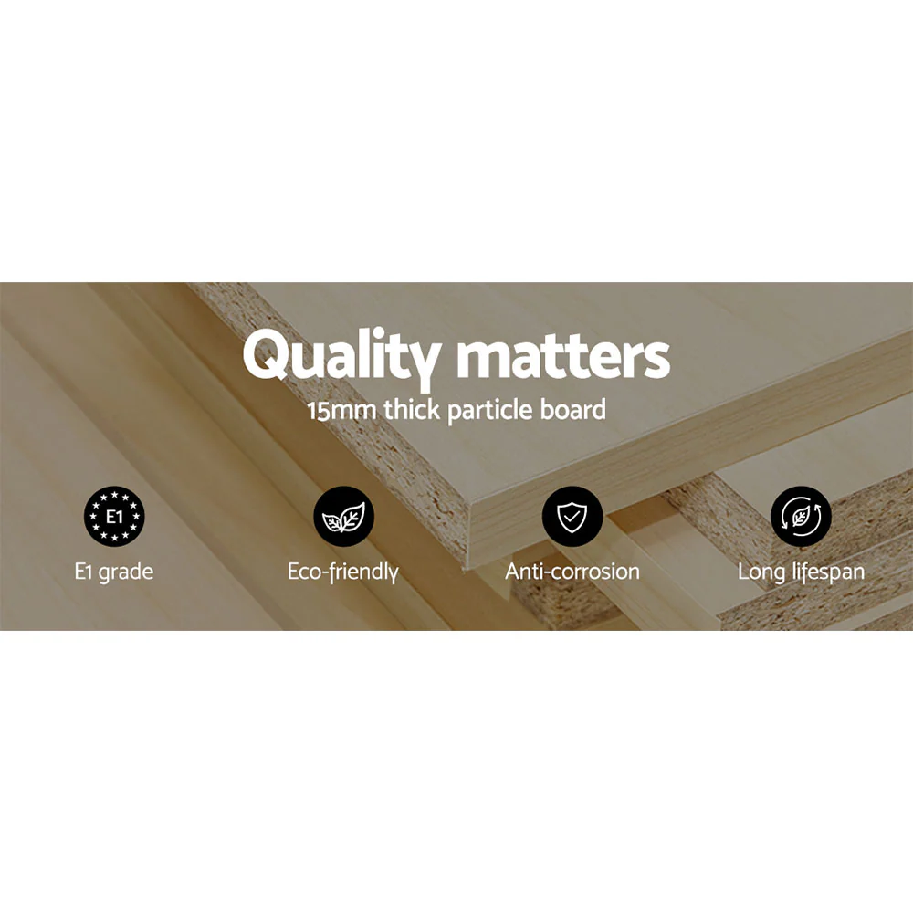 Trina 215cm TV Cabinet Entertainment Unit Stand RGB LED Gloss Furniture - Black - Nurns