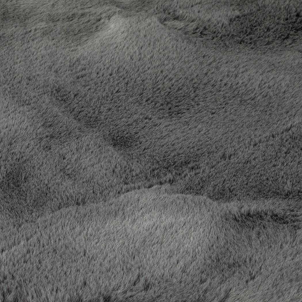 Lennon 80x200cm Floor Rug Area Rugs Cloud Fluffy - Grey - Nurns