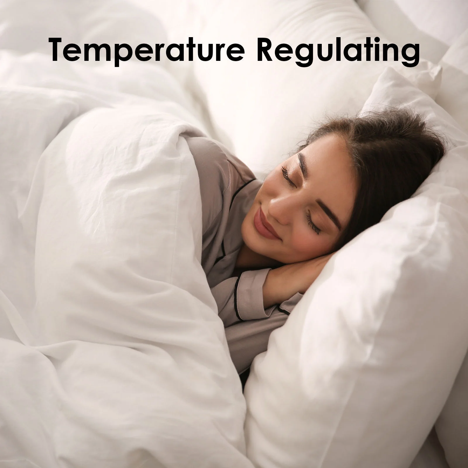 KING Blended Bamboo Quilt Cover Set - Warm Grey - Nurns