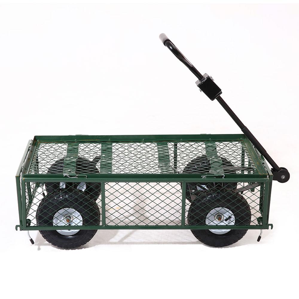 Mesh Garden Steel Cart - Green - Nurns