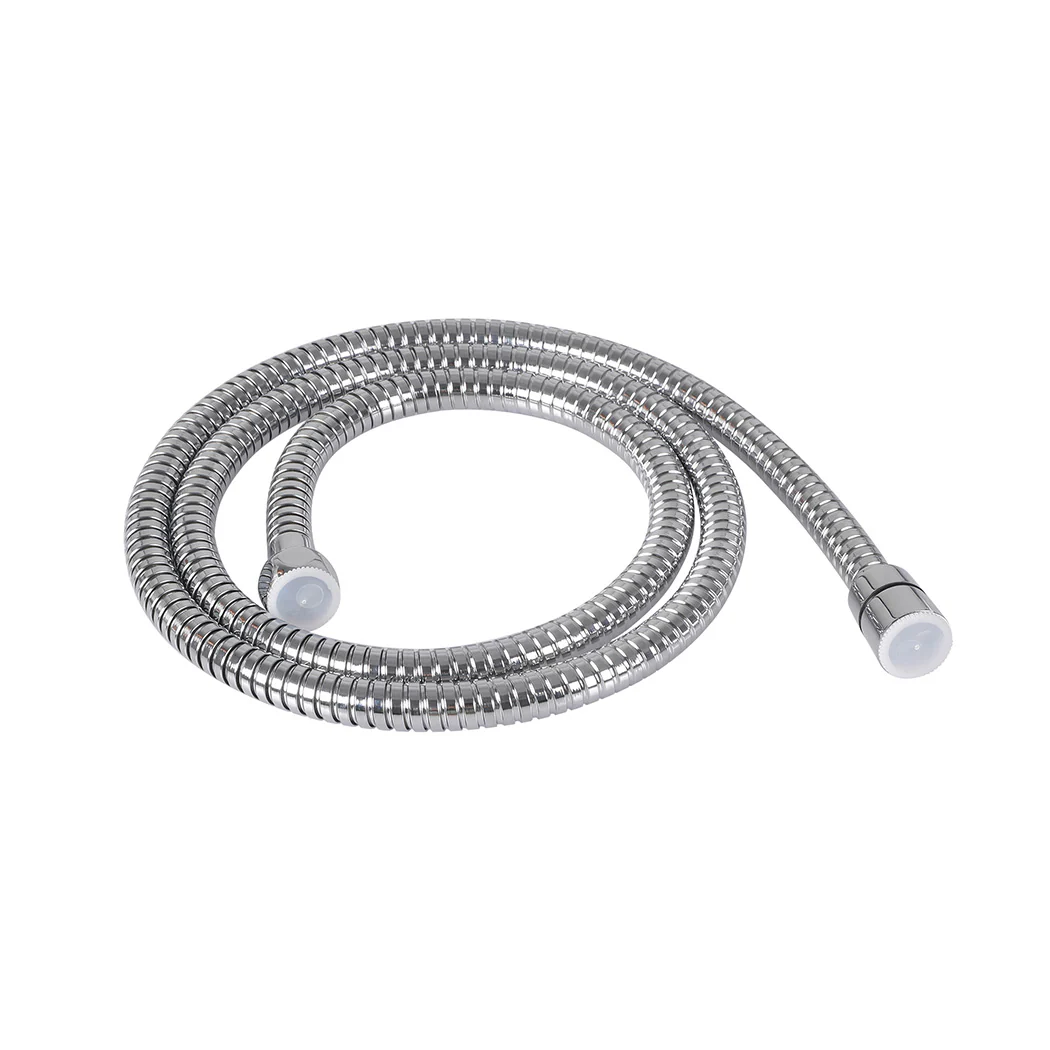 Rain Shower Head Set Silver Square Brass Taps Mixer Handheld High Pressure - Nurns