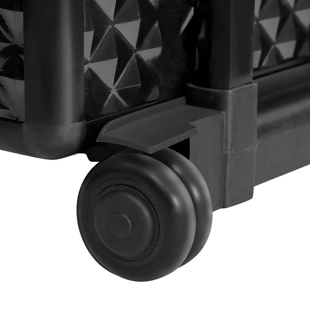 7 in 1 Portable Cosmetic Beauty Makeup Trolley - Diamond Black - Nurns