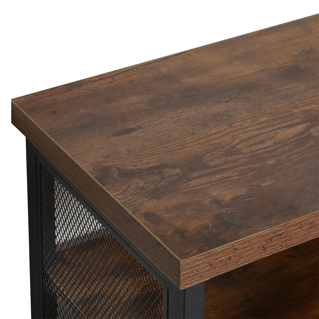 Bar Cabinet Buffet Sideboard - Walnut - Nurns