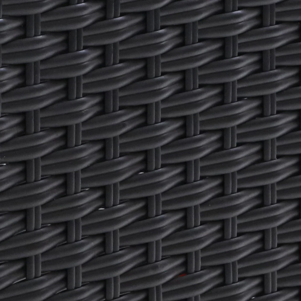 Dursley Set of 2 Recliner Chair Outdoor Furniture Setting Patio Wicker Sofa Chair and Ottoman - Black - Nurns