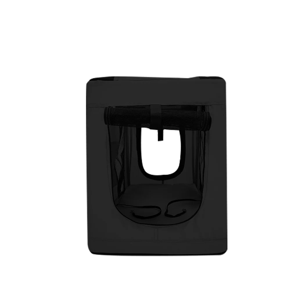 Pet Stroller Dog Cat Puppy Pram Travel Carrier 4 Wheels Pushchair Foldable Black - Nurns