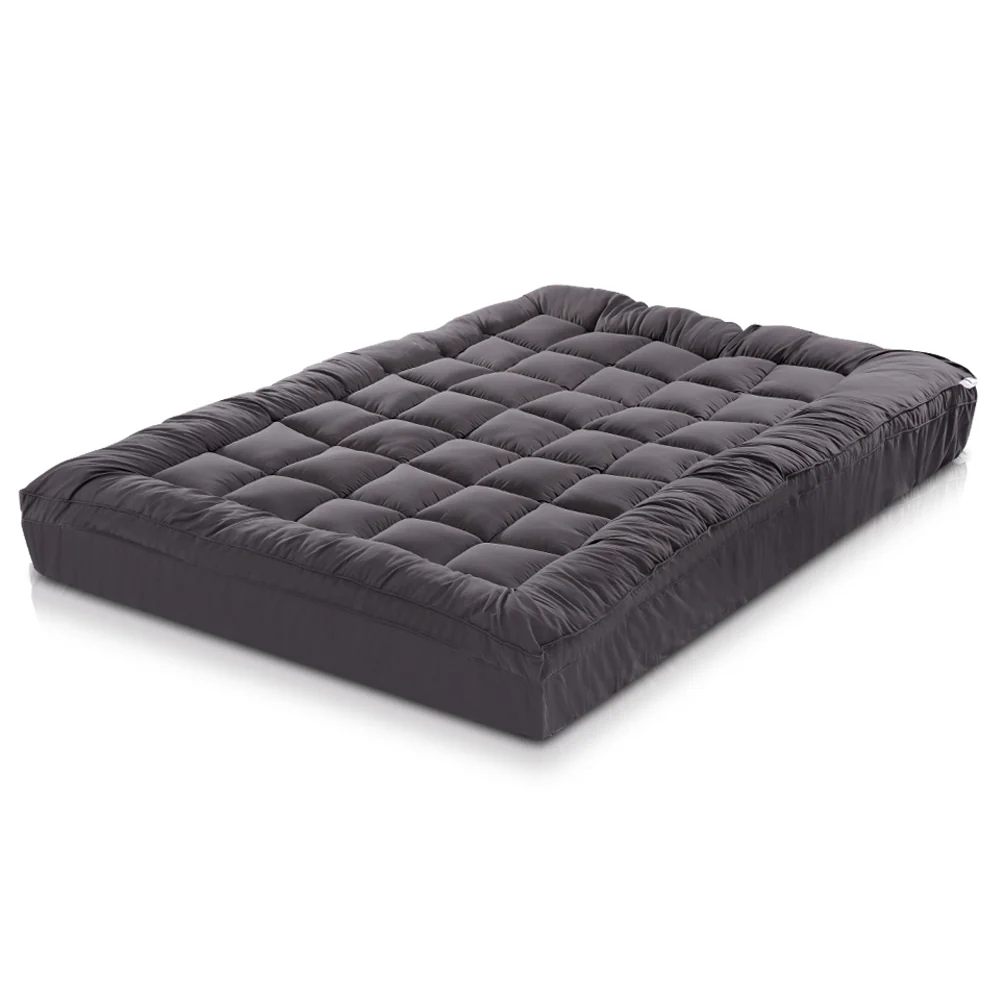 King Giselle Bedding Mattress Topper Pillowtop Bamboo Charcoal - Nurns