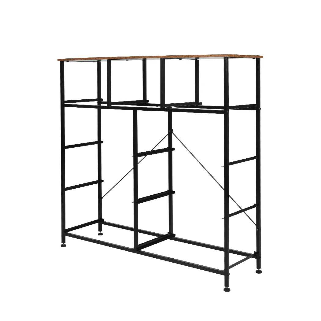 Levede Storage Cabinet Tower Chest Brown Fold - Nurns