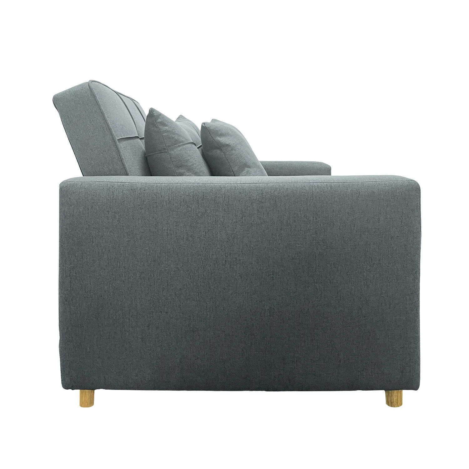 Millicent 3-in-1 Convertible Sofa Chair Bed - Grey - Nurns