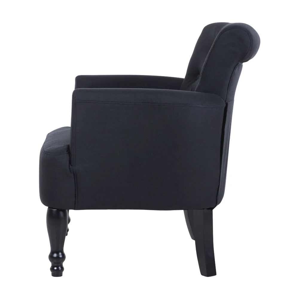Maddy French Lorraine Chair Retro Wing - Black - Nurns